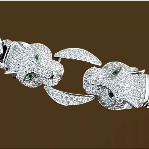 Hip Hop Iced out bling Cuban Link Curb Chain white gold fill Zirconia Necklace - Picture 10 of 10